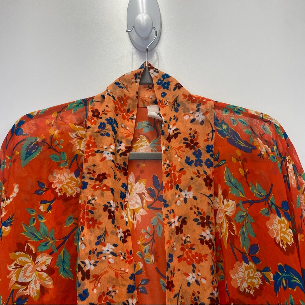 Anthropologie Akemi + Kin Hayley Mixed Print Kimono Shawl Cardigan One Size - Picture 5 of 8